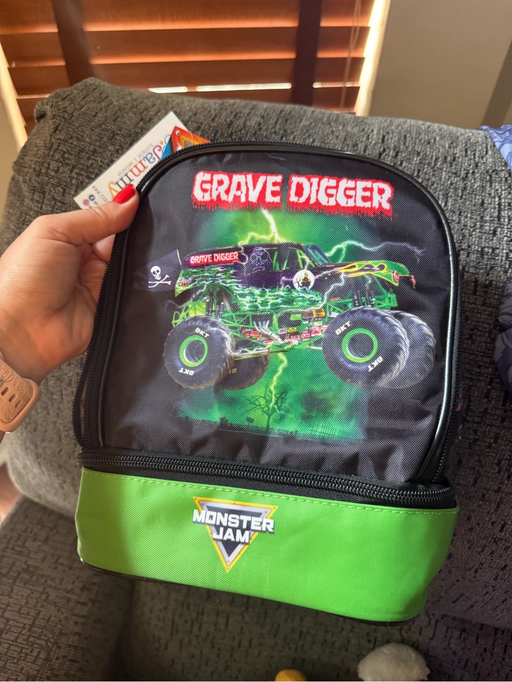 NWT - monster jam grave digger lunch box